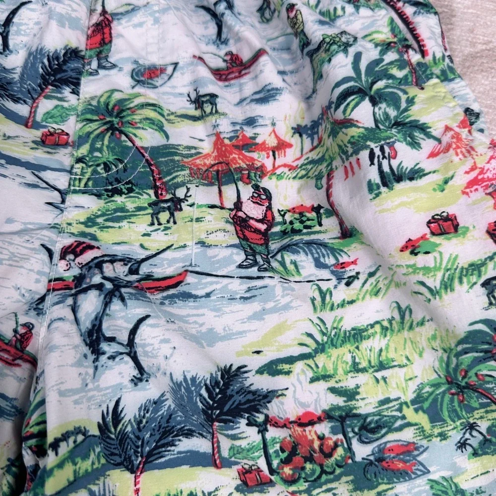 Columbia PFG Men's Swim Trunks Shorts Tropical Fish Print Elastic Waist Size S - Picture 16 of 16